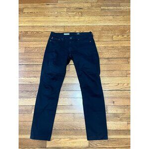 Adriano Goldschmied AG Black Denim Jeans The Stilt Cigarette Leg Size 27R